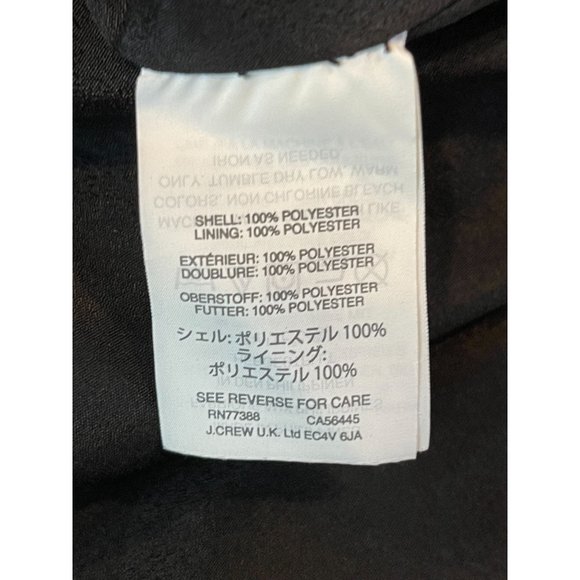 J. Crew Womens A Line Sheath Dress Sleeveless Polka Dots Back Zip Black Size 4 - Picture 7 of 8